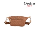 RIÑONERA MATELASSEADA CON APLIQUE FRONTAL OREIRO LOVE