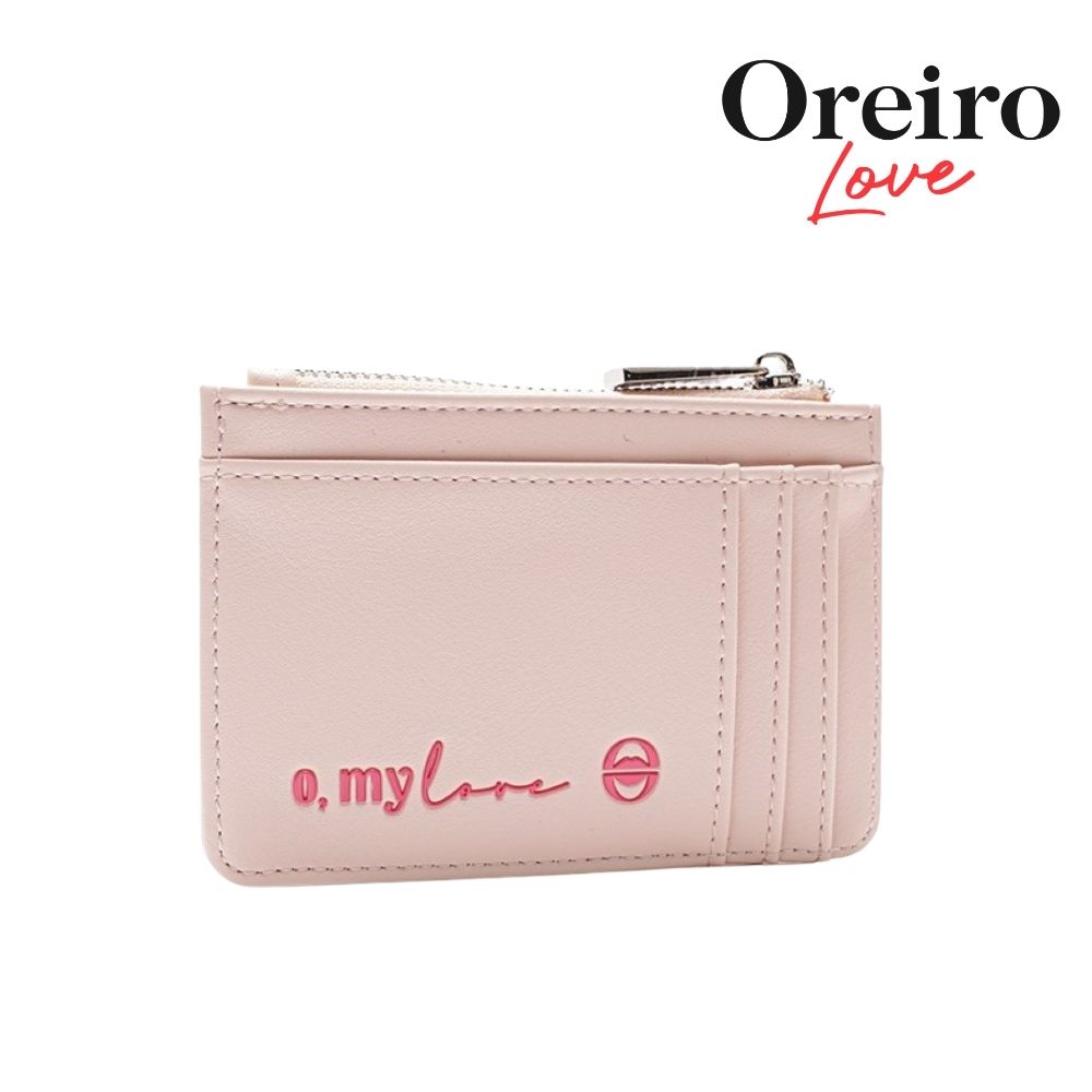 BILLETERA TARJETERO SIMIL CUERO OREIRO LOVE