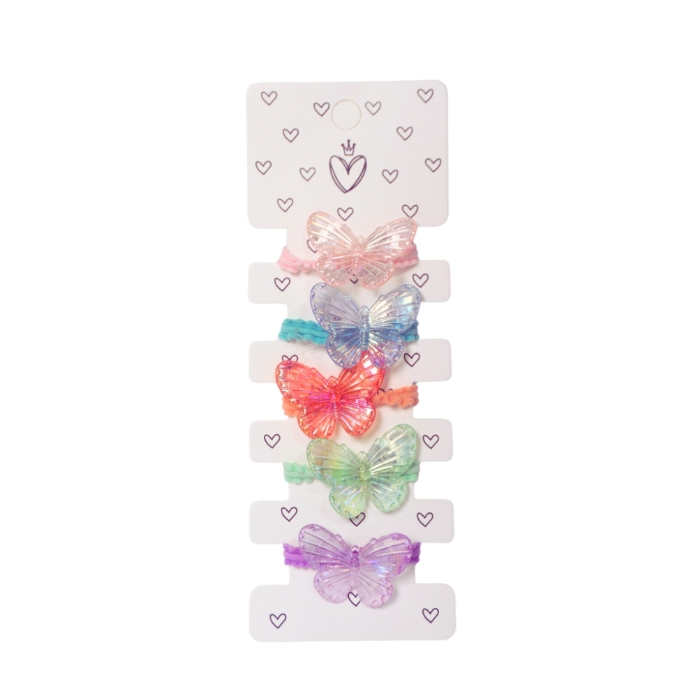 SET COLITAS CON APLIQUES MARIPOSA COLORES X5