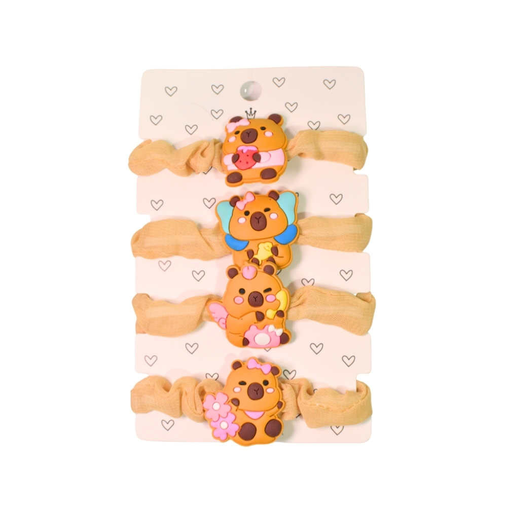 SET COLEROS X 4 CAPIBARA