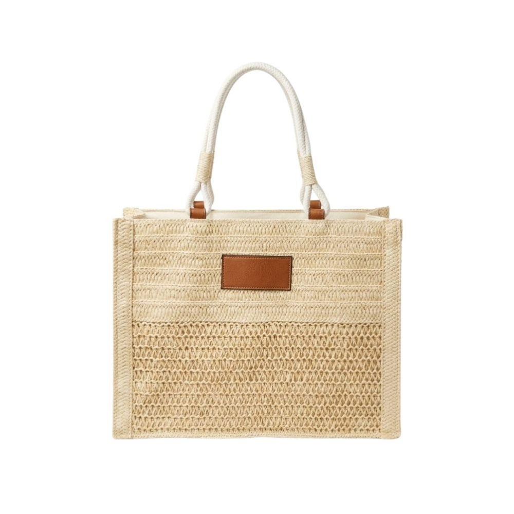 BOLSO TOTE PLAYERO RAFIA