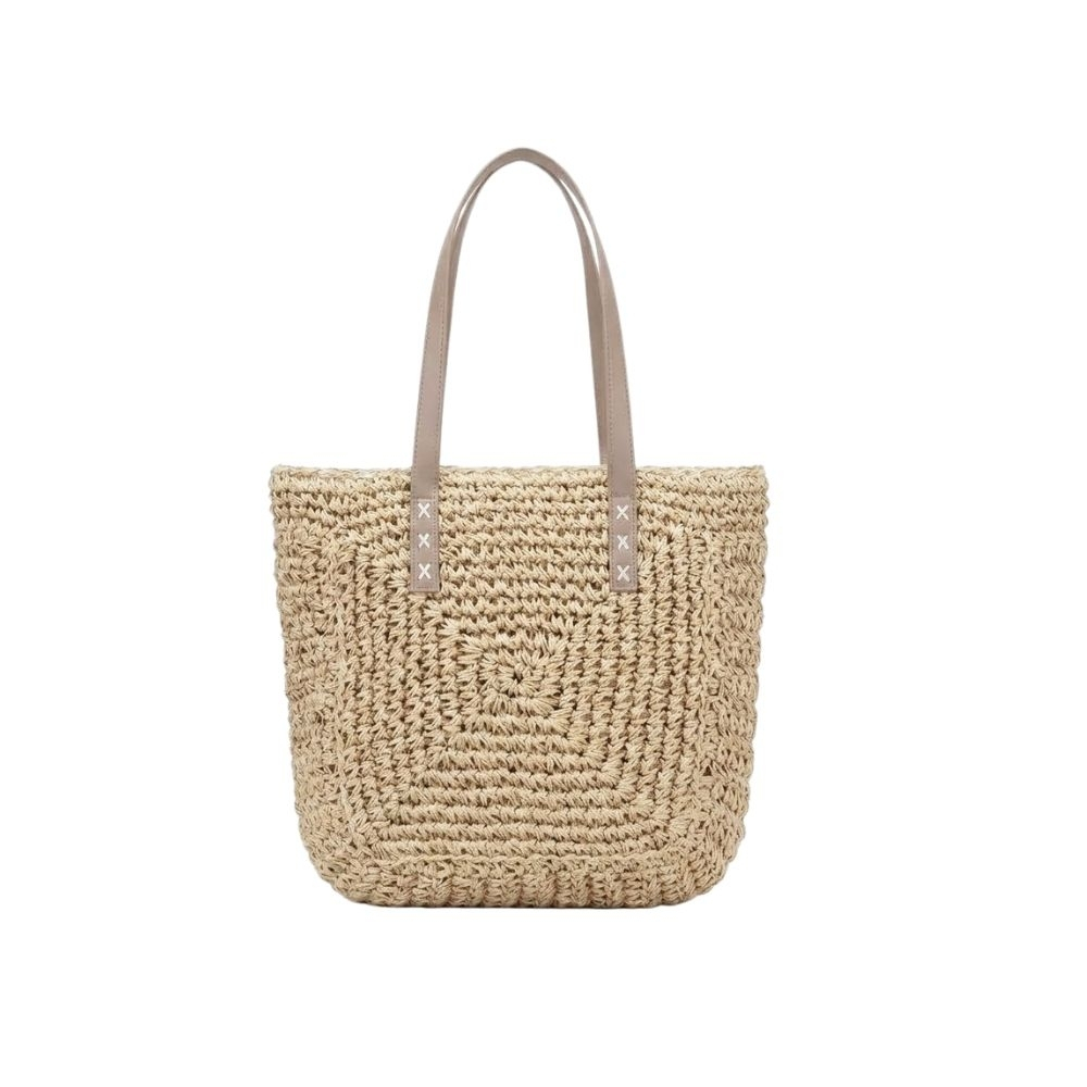 BOLSO TOTE PLAYERO DE RAFIA