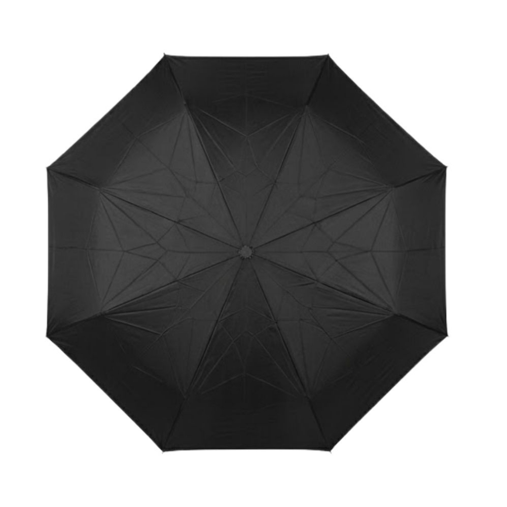 PARAGUAS PLEGABLE AUTOMATICO MANGO CON GANCHO 25"