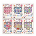 CAJA DE UÑAS POSTIZAS INFANTILES DISEÑOS VARIOS