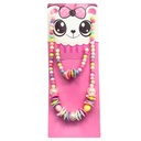 COLLAR Y PULSERA CUENTAS DE COLORES