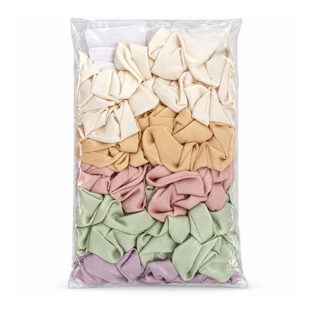 SCUNZI DE SATEN COLOR LISO X UNIDAD