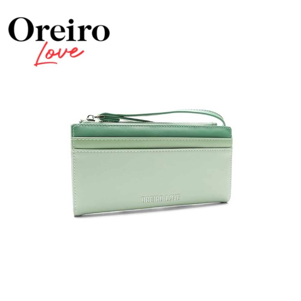 BILLETERA CON CIERRE SIMIL CUERO OREIRO LOVE