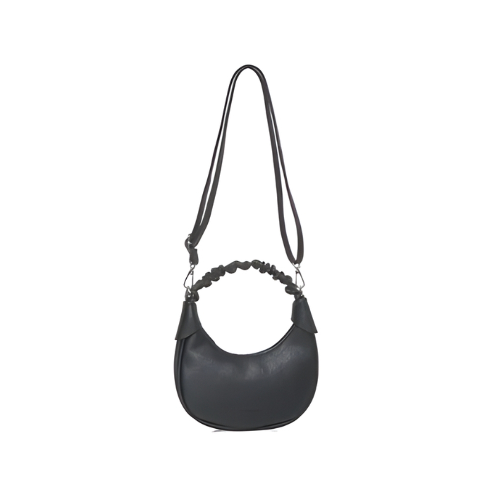 CARTERA MANIJA COLOR LISO SIMIL CUERO TRENDY