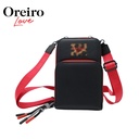 PORTACELULAR APLIQUE FRONTAL SIMIL CUERO OREIRO LOVE