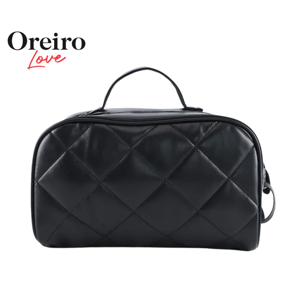 PORTACOSMETICO MATELASEADO SIMIL CUERO OREIRO LOVE