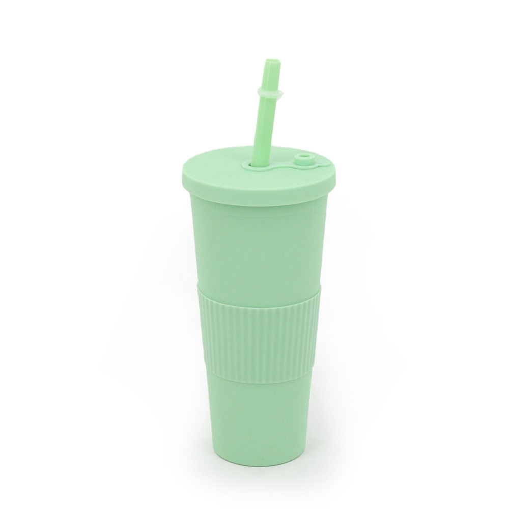 VASO PLASTICO CON SORBETE TRENDY