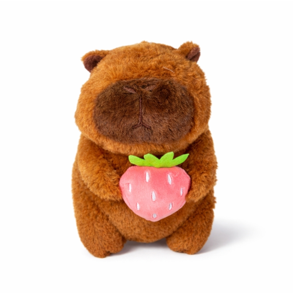 PELUCHE CAPIBARA CON FRUTA 18CM