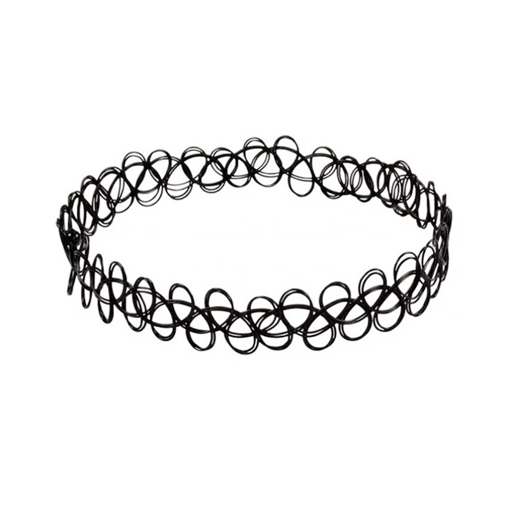 COLLAR CHOKER TRENZADO ELASTICO 