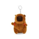 LLAVERO CHARM CAPIBARA PELUCHE CON MOCHILA