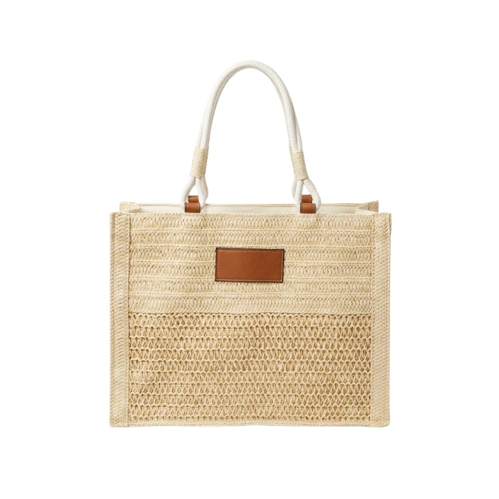 BOLSO TOTE PLAYERO RAFIA