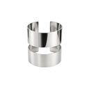 BRAZALETE RIGIDO DISEÑO DOBLE BANDA CALADA