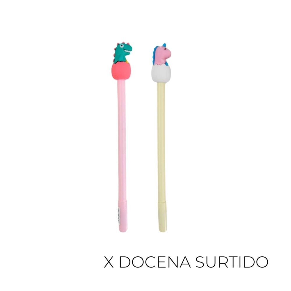 BIROME DE COLOR LISO DINOSAURIO (X36 UNIDADES)