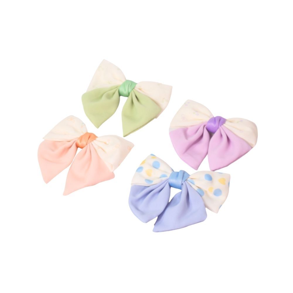 BROCHE HEBILLA DE MOÑO ESTAMPADO (CAJA X34 UNIDADES)