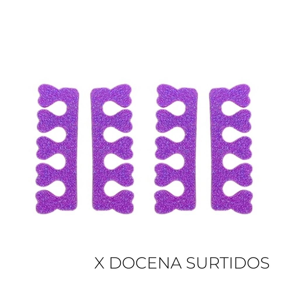 ESPONJA SEPARADORA PARA MANICURA Y PEDICURA (X12 UNIDADES)