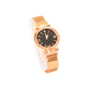 RELOJ CON BRILLO MALLA METALICA (X12 UNIDADES)