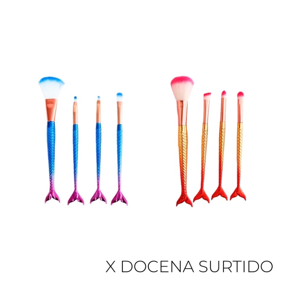 SET BROCHA MAKE UP SIRENA (SET X12)