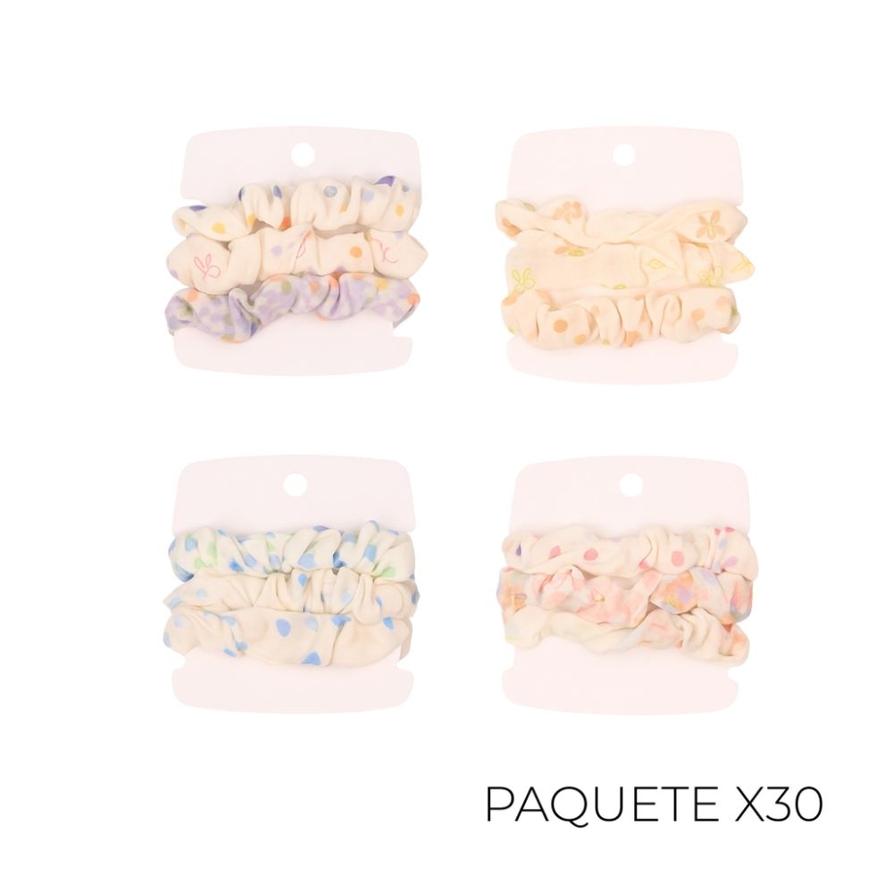 SET DE COLEROS ESTAMPADOS 3 UNIDADES (X30 SET)