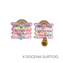SET CARTON INFANTIL DE PULSERAS MOSTACILLAS  (PACK X12)