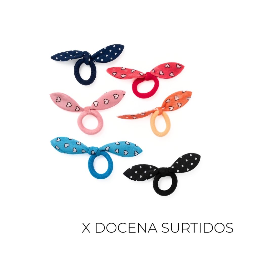 SET COLERO ELASTICO CHICO ESTAMPADO X6 UNIDADES (X12 SETS)