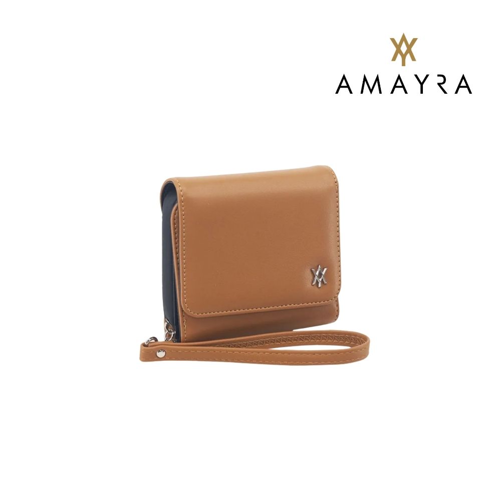 BILLETERA CON SOLAPA SIMIL CUERO AMAYRA