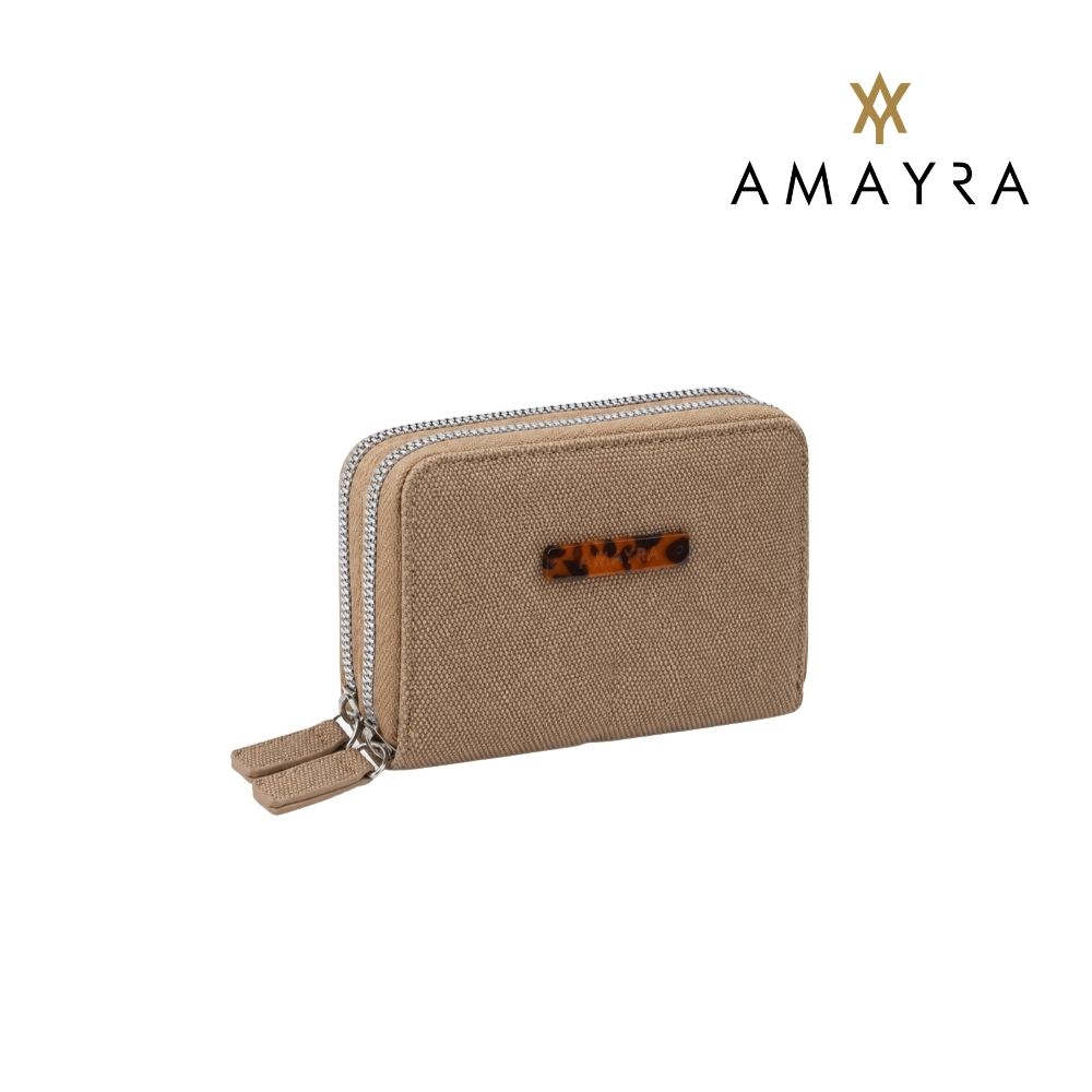 BILLETERA DOBLE CIERRE TELA AMAYRA