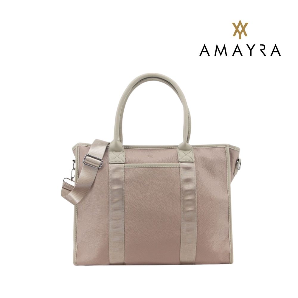 CARTERA TOTE CON CORREA ECOCUERO AMAYRA