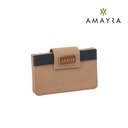 BILLETERA TARJETERO CON SOLAPA SIMIL CUERO AMAYRA