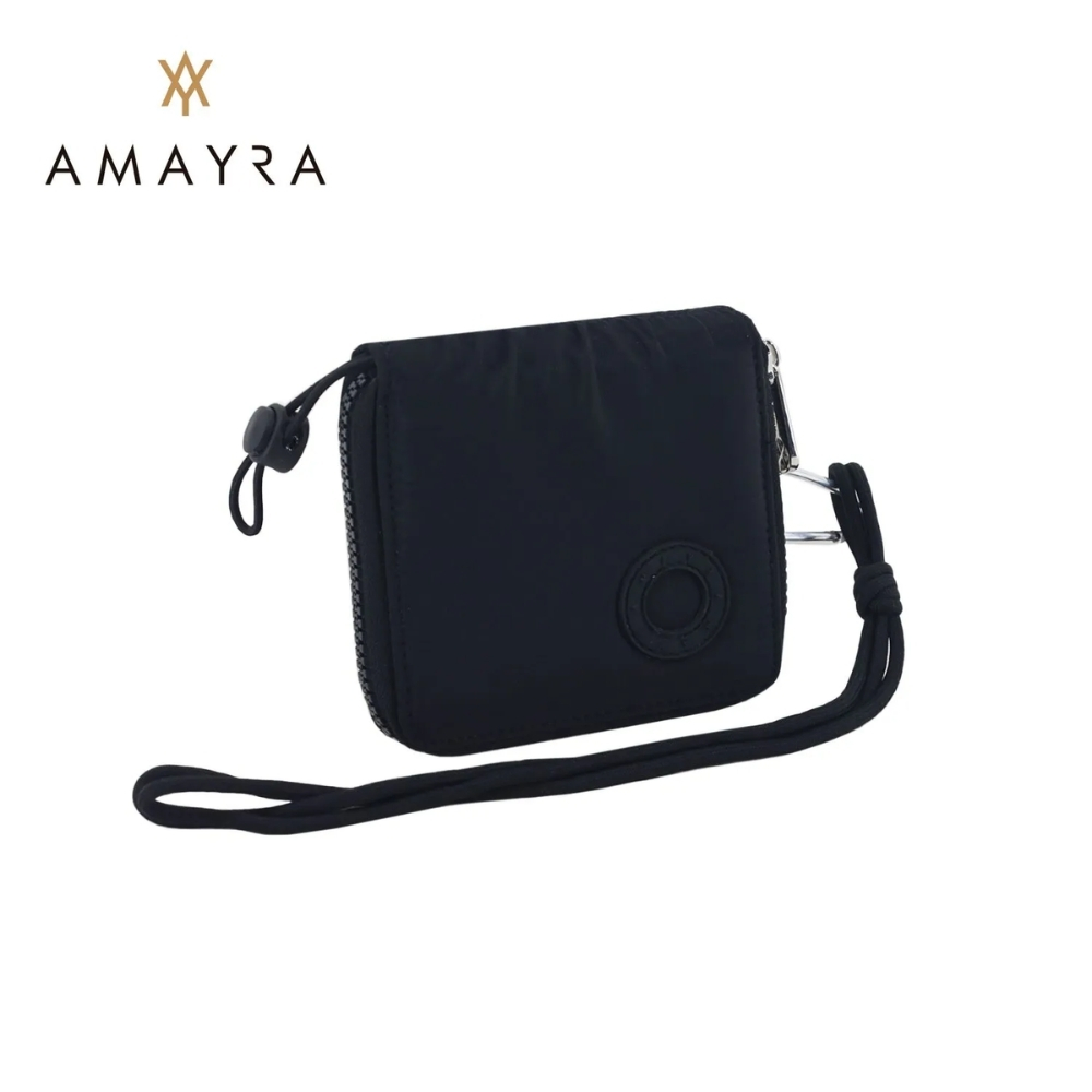 BILLETERA CON CORREA Y CORDON AJUSTABLE TELA AMAYRA