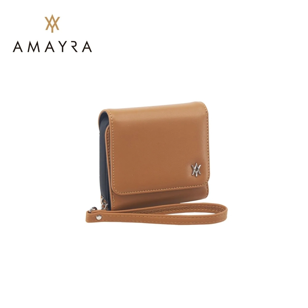 BILLETERA CON SOLAPA SIMIL CUERO AMAYRA