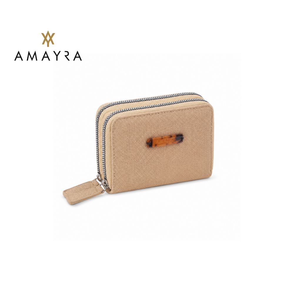 BILLETERA DOBLE CIERRE TELA AMAYRA