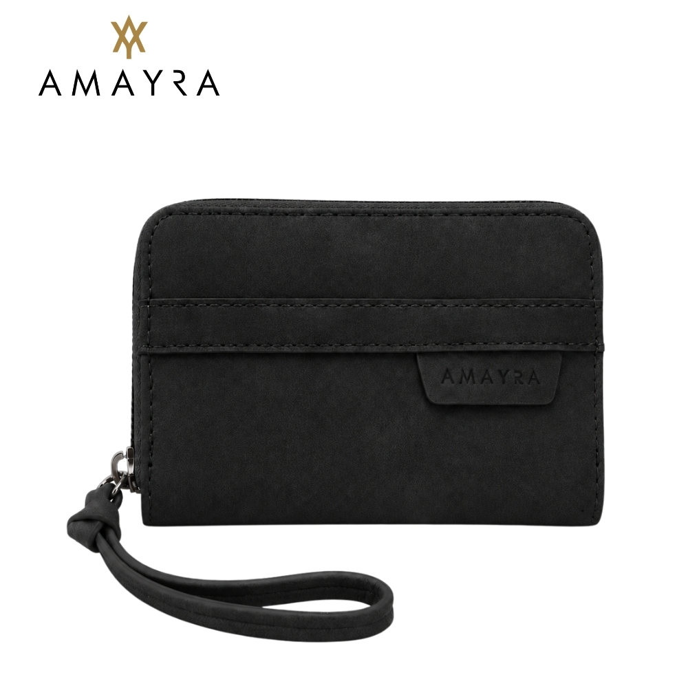 BILLETERA CON CIERRE SIMIL CUERO AMAYRA