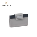 BILLETERA TARJETERO CON SOLAPA SIMIL CUERO AMAYRA