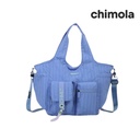 BOLSO TOTE BAG MATELASEADA CORREA TELA CHIMOLA