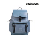 MOCHILA CON HEBILLA DOBLE BOSILLO FRONTAL NYLON CHIMOLA