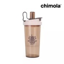 VASO ACRILICO CON SORBETE Y TAPA CHIMOLA