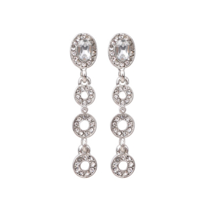 AROS PASANTES COLGANTES CON STRASS