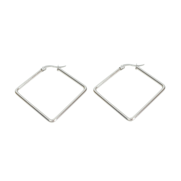 AROS ROMBO PLATEADOS