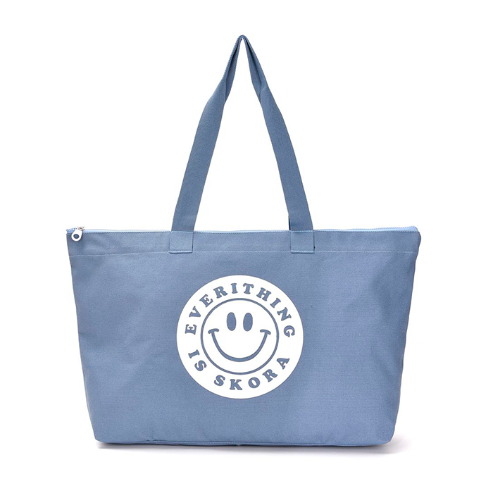 BOLSO PLAYERO SMILE CELESTE