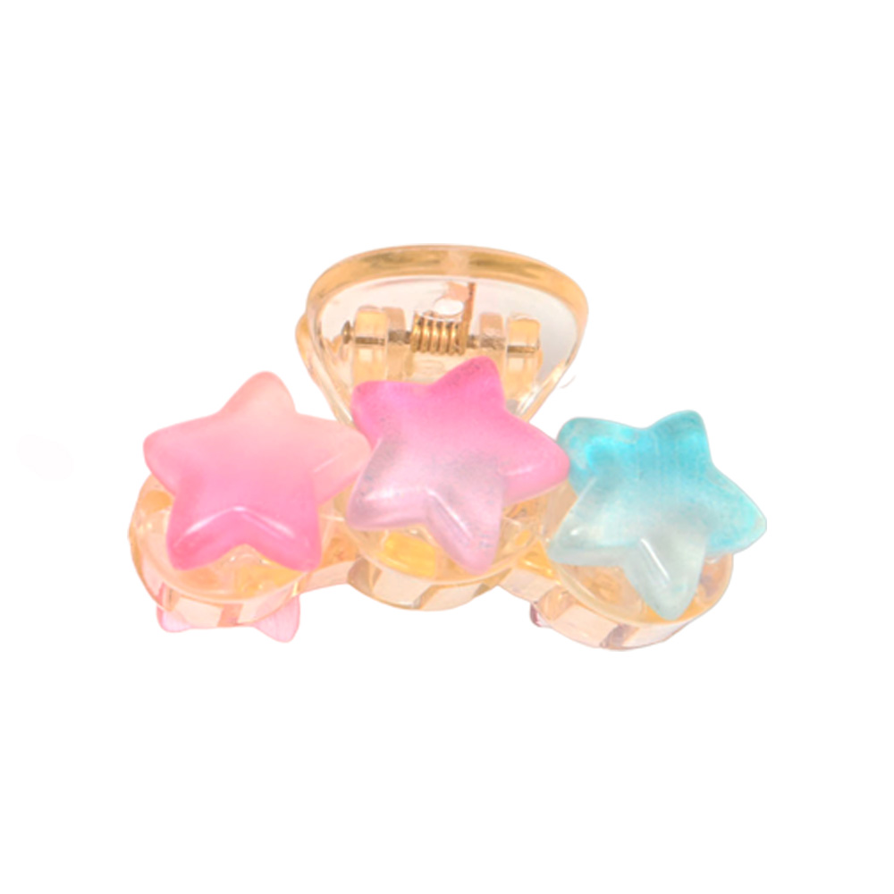 BROCHE CON APLIQUE DE ESTRELLAS DE COLORES