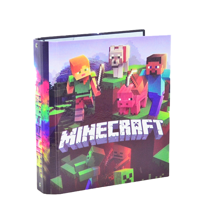CARPETA 3 ANILLOS CARTON MINECRAFT