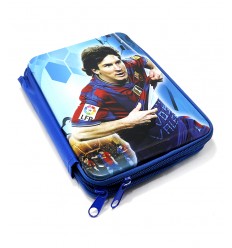 CARTUCHERA 2 PISOS METALICA MESSI