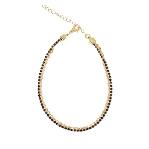 [39067] COLLAR CADENA DOBLE CON STRASS