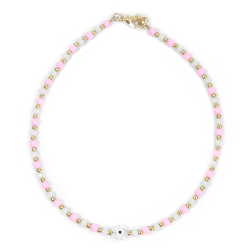 [26762] COLLAR OJO TURCO MOSTACILLAS ROSAS