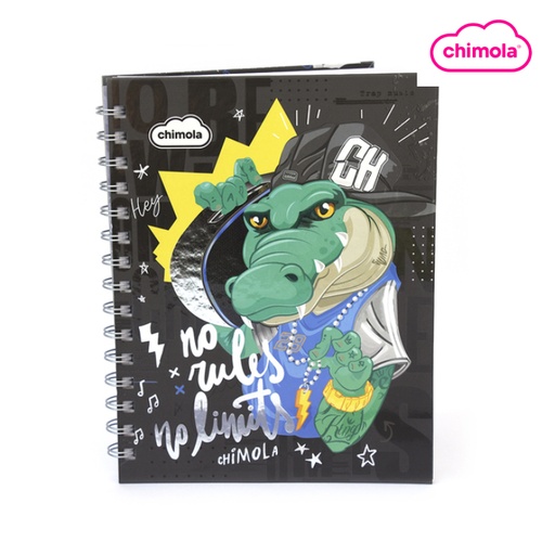 [31548] CUADERNO 16X21 TAPA DURA COCODRILO CHIMOLA