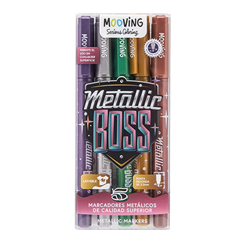 [35371] MARCADORES METALICOS POR 5 COLORES